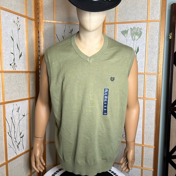 NWT Mens V-Neck Knitted Sweater Vest Solid Plain Sleeveless Pullover size XXL - Picture 2 of 6